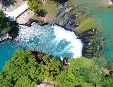 Scenic Manavgat Waterfall stop during the Antalya Perge Aspendos Side tour