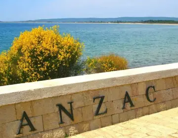 World War I trenches and memorials in Gallipoli