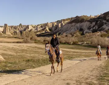 Group horse ride adventure in Cappadocia