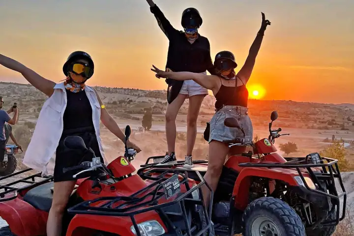 Off-road ATV adventure in Cappadocia landscape