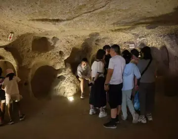 Tunnel della Underground City nel Tour Giallo della Cappadocia